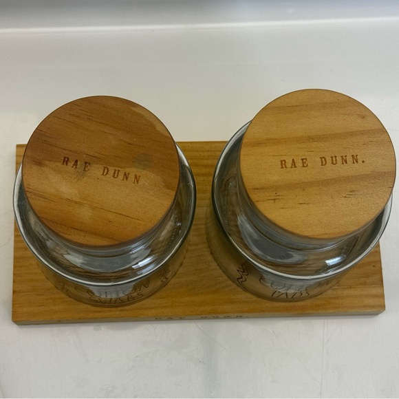Rae Dunn Cotton Swabs and Pads Glass Jars - Picture 5 of 6